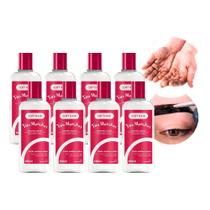 Kit 8 Tira Manchas de Henna da Pele Removedor Sabonete Líquido Suaveness Soft Hair 100ml