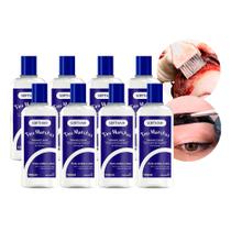 Kit 8 Tira Manchas Tinta de Cabelo da Pele Sabonete Líquido Testa Orelha Mãos Soft Hair 100ml