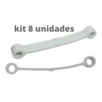 Kit 8 Tirantes para Lavadora Brastemp Consul De 7 A 11Kg Branco 11cm