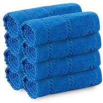 Kit 8 Toalhas Banhao Praia Piscina HotelLufamar Azul