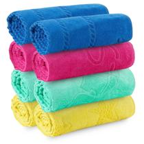 Kit 8 Toalhas Banhao Praia Piscina HotelLufamar