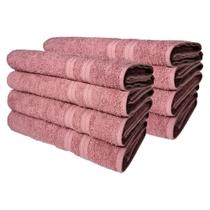 Kit 8 Toalhas De Banho Itália Soft 100% Algodão 430g/m 80x150cm - Rosê Kit 8 Toalhas De Banho Itália Soft 100% Algodão 430g/m 80x150cm - Rosê