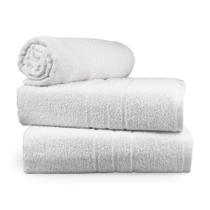 Kit 8 Toalhas de Banho Para Estética Reforçada Branca - Cristal Kit 8 Toalhas de Banho Para Estética Reforçada Branca - Cristal