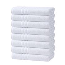 Kit 8 Toalhas De Rosto Branca Linha Profissional Hotelaria 45 x 75cm Profiline Roma Teka