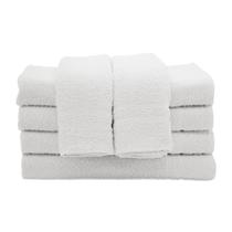 Kit 8 Toalhas de Rosto para Salão e Barbearia Premium 45x80 cm Gramatura 405g Alta Absorção, Maciez e Uso Profissional Linha Profissional