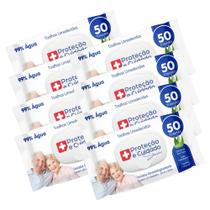Kit 8 Toalhas Umedecida Proteção Sênior 99% água com Aloe Vera Kit 8 Toalhas Umedecida Proteção Sênior 99% água com Aloe Vera