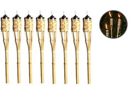 Kit 8 Tocha Bambu 100cm Lamparina Festa Tematica Decoração