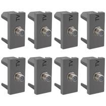 Kit 8 Tomada Antena Tv Legrand Pial Plus+ 635030 Bege