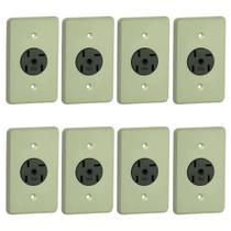 Kit 8 Tomada Embutir Para Telefone Tipo Telebrás Pial 5103 Kit 8 Tomada Embutir Para Telefone Tipo Telebrás Pial 5103