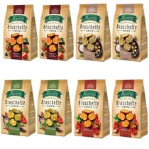 Kit 8 Torradas Bruschette Chips Sabores Maretti 85 Gr