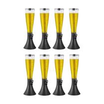 Kit 8 Torre De Chopp 4L Refil Gelante Base Giratória Baccani