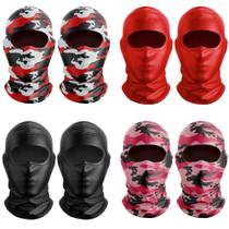 KIT 8 Touca Ninja Balaclava Máscara Motoboy Proteção Térmica Carnaval Policial Exército UV +50 - MAR3MOTO