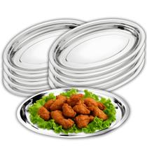 Kit 8 Travessas Oval Funda Aço Inox 21cm Para Servir Alimentos Porções Cozinha Restaurante Ke Home Kit 8 Travessas Oval Funda Aço Inox 21cm Para Servir Alimentos Porções Cozinha Restaurante Ke Home