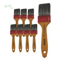 Kit 8 Trincha Pincel 317 Gold Gris 2 Polegadas - Roma Kit 8 Trincha Pincel 317 Gold Gris 2 Polegadas - Roma