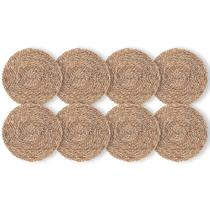 Kit 8 Un Jogo Americano Fibra Natural Seagrass 38Cm Rafimex