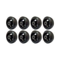 Kit 8 un roda borracha moldada 5 pol 180kg p/ rodízio Kit 8 un roda borracha moldada 5 pol 180kg p/ rodízio