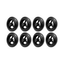 Kit 8 un roda borracha moldada 8 pol 250kg p/ rodízio Kit 8 un roda borracha moldada 8 pol 250kg p/ rodízio