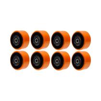 Kit 8 un roda poliuretano moldado 52pu 5 pol 400kg p rodízio Kit 8 un roda poliuretano moldado 52pu 5 pol 400kg p rodízio
