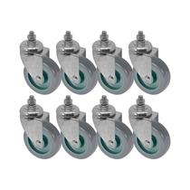 Kit 8 un roda rodízio giratório rosca pvc bp 3 pol 75mm Kit 8 un roda rodízio giratório rosca pvc bp 3 pol 75mm