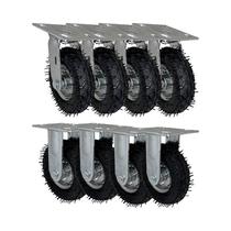 Kit 8 un rodizio fixo e giratório pneumatico cargo speed 6x2