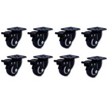 Kit 8 un - rodízio giratório 210 colson preto c/ freio 6050 Kit 8 un - rodízio giratório 210 colson preto c/ freio 6050