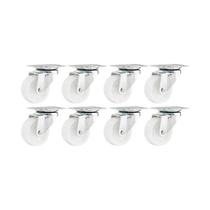 Kit 8 un rodízio roda giratório nylon aço 1" 25mm 10kg