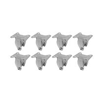 Kit 8 un suporte garfo fixo 3 pol p/ rodízio