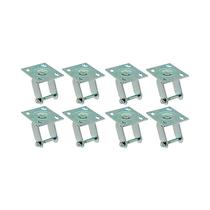 Kit 8 un suporte garfo giratório 6 pol p/rodízio