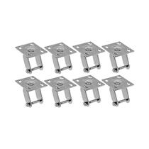 Kit 8 un suporte garfo giratório 8 pol p/rodízio