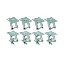 Kit 8 un suporte garfo giratório freio 5 pol p/ rodízio Kit 8 un suporte garfo giratório freio 5 pol p/ rodízio