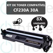 Kit 8 un Toner Cf230a 30a M203DW M227FDW M203DN Compatível Kit 8 un Toner Cf230a 30a M203DW M227FDW M203DN Compatível