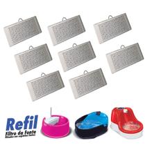 Kit 8 Unid. Filtros Refil Fonte Bebedouro Gatos Furacão Pet Fonte Joy