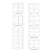 Kit 8 Unid. Placa 4x4 Blanc+ -4 Módulos Distanciados Fame