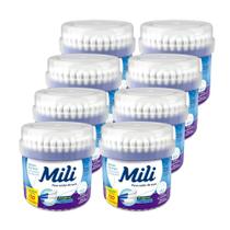 KIT 8 UNIDADES - Cotonete Hastes Flexíveis (MILI) - Frasco com 150 Unidades