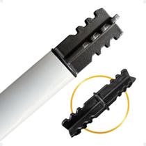 Kit 8 Unidades Emenda Encaixe Junção Varão Cortina Comum 28mm Simples Tubo Ilhós Argola Kit 8 Unidades Emenda Encaixe Junção Varão Cortina Comum 28mm Simples Tubo Ilhós Argola