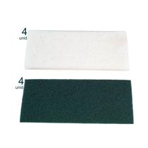 Kit 8 Unidades Fibra Leve Branca e verde P/Suporte Vassoura Kit 8 Unidades Fibra Leve Branca e verde P/Suporte Vassoura