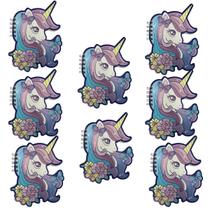 Kit 8 Unidades Mini Caderno Pautado Brilhante Fofo Kit 8 Unidades Mini Caderno Pautado Brilhante Fofo