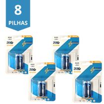 Kit 8 Unidades Pilha Palito Alcalina Aaa Proeletronic Cartela 3a Kit 8 Unidades Pilha Palito Alcalina Aaa Proeletronic Cartela 3a