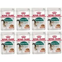 Kit 8 Unidades Sachê Instinctive 7+ Gato 85g Royal Canin