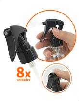 Kit 8 Válvula Mini Gatilho Trigger Lisa Preta rosca 24mm R24/410 (M.GAT24/PRETA) Kit 8 Válvula Mini Gatilho Trigger Lisa Preta rosca 24mm R24/410 (M.GAT24/PRETA)
