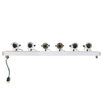 Kit 8 varas tx led dmx 1,20m montada - branca quente volt - branca Kit 8 varas tx led dmx 1,20m montada - branca quente volt - branca
