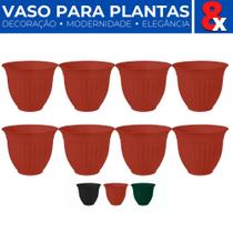 Kit 8 Vasos de Plantas Mudas Floricultura Jardim Decoração Kit 8 Vasos de Plantas Mudas Floricultura Jardim Decoração
