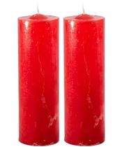 Kit 8 Velas 7 Dias Votiva Clássica Decorativa Vermelha 15cm