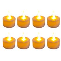 Kit 8 Velas De Led Simples com Chama Oscilante 4cm