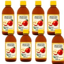 Kit 8 Vinagre de Maçã Orgânico Montes Verdes 530 ml