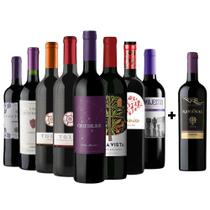 Kit 8 Vinhos Tintos + 1 Carménère Chileno