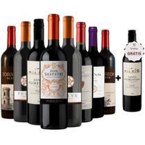 Kit 8 Vinhos Tintos + 1 Malbec Argentino