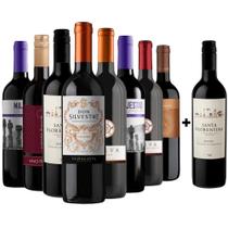 Kit 8 Vinhos Tintos + 1 Malbec