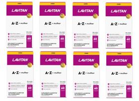 Kit 8 Vitamina Lavitan A-Z Mulher Polivitamínico 60Cpr-Cimed