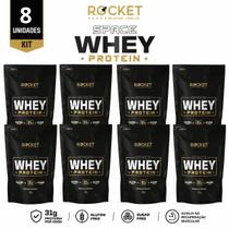 Kit 8 Whey Protein Space Rocket 900g 31g Proteína Academia Kit 8 Whey Protein Space Rocket 900g 31g Proteína Academia